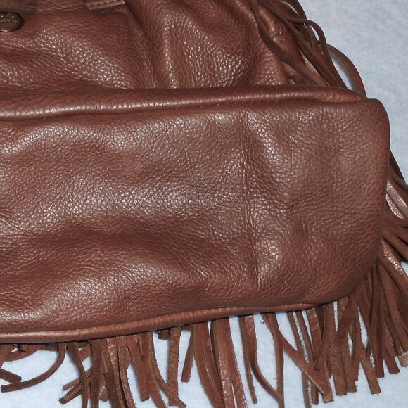McFadin fringed leather shoulder / crossbody bag - Picture 13 of 13